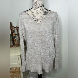 August Mist Criss-Cross Front Sweater